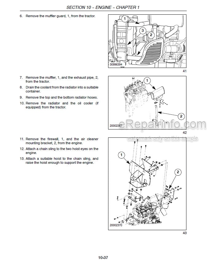 Photo 1 - Case D35 DX35 D40 DX40 D45 DX45 Repair Manual Tractor 87622993
