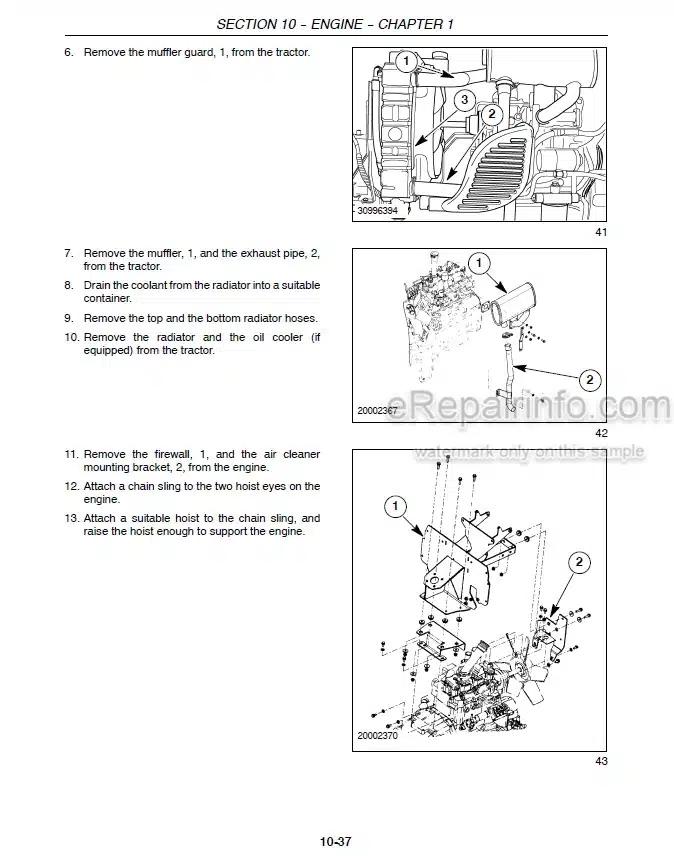 Photo 1 - Case D35 DX35 D40 DX40 D45 DX45 Repair Manual Tractor 87622993