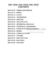 Photo 4 - Case D35 DX35 D40 DX40 D45 DX45 Service Manual Tractor 86619355