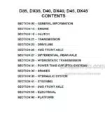 Photo 4 - Case D35 DX35 D40 DX40 D45 DX45 Service Manual Tractor 86619355