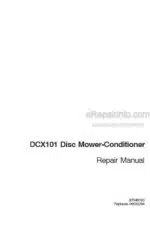 Photo 4 - Case DCX101 Repair Manual Disc Mower Conditioner 87548193