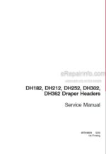 Photo 4 - Case DH182 DH212 DH252 DH302 DH362 Service Manual Draper Header 87519333