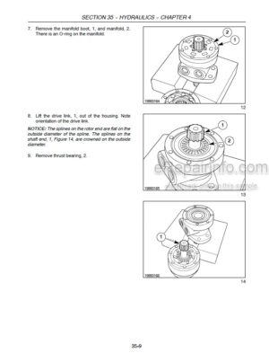Photo 8 - Case DC133 DC163 Service Manual Disc Mower Conditioner 48049005