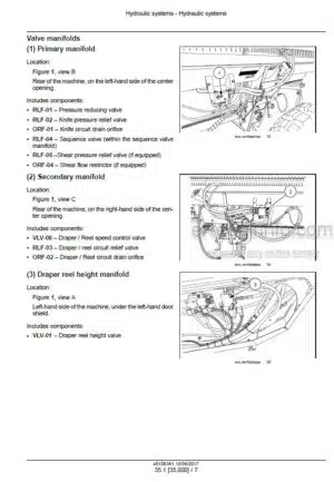 Photo 4 - Case DH213 DH253 DH303 DH363 DH403 Service Manual Draper Header 48106361