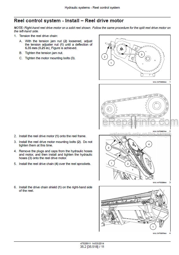 Photo 1 - Case DH253 DH303 DH363 DH403 Service Manual Draper Header 47528911