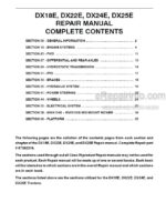 Photo 4 - Case DX18E DX22E DX24E DX25E Repair Manual Tractor 87352316