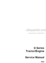 Photo 4 - Case D DC DO Series Service Manual Tractor Engine 5632
