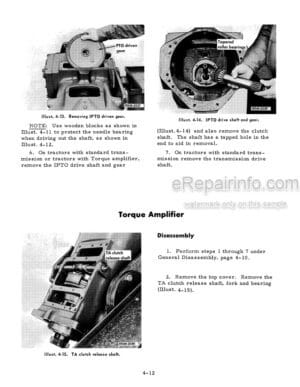 Photo 4 - Case F544 Service Manual Tractor Chassis GSS1396