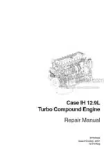 Photo 4 - Case IH F3CE0684A F3CE0684B Repair Manual 12.9L Turbo Compound Engine 87737593