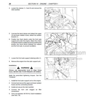 Photo 7 - Case RB455 RB465 RB565 Service Manual Round Baler 47915812
