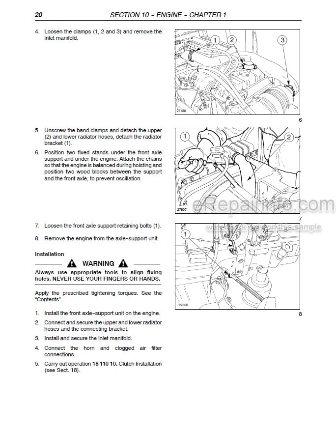Photo 1 - Case JX1060C JX1070C JX1075C JX1085C JX1095C Repair Manual Tractor 87393635
