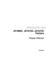 Photo 3 - Case JX1060C JX1070C JX1075C Repair Manual Tractor