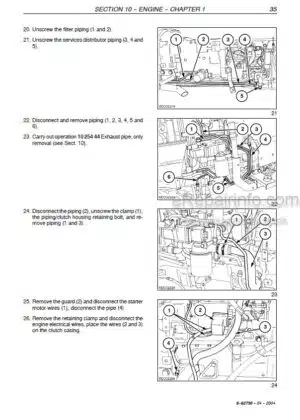 Photo 8 - Case F544 Service Manual Tractor Chassis GSS1396