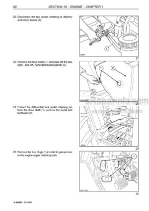 Photo 7 - Case LB424XL LB434XL Service Manual Square Baler 48123752