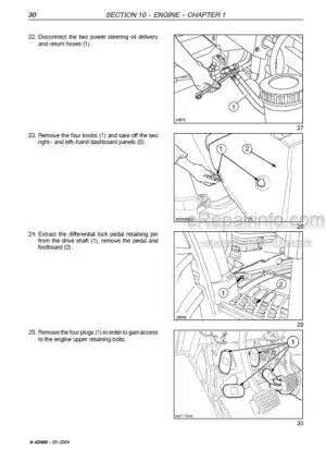 Photo 7 - Case LB424XL LB434XL Service Manual Square Baler 48123752