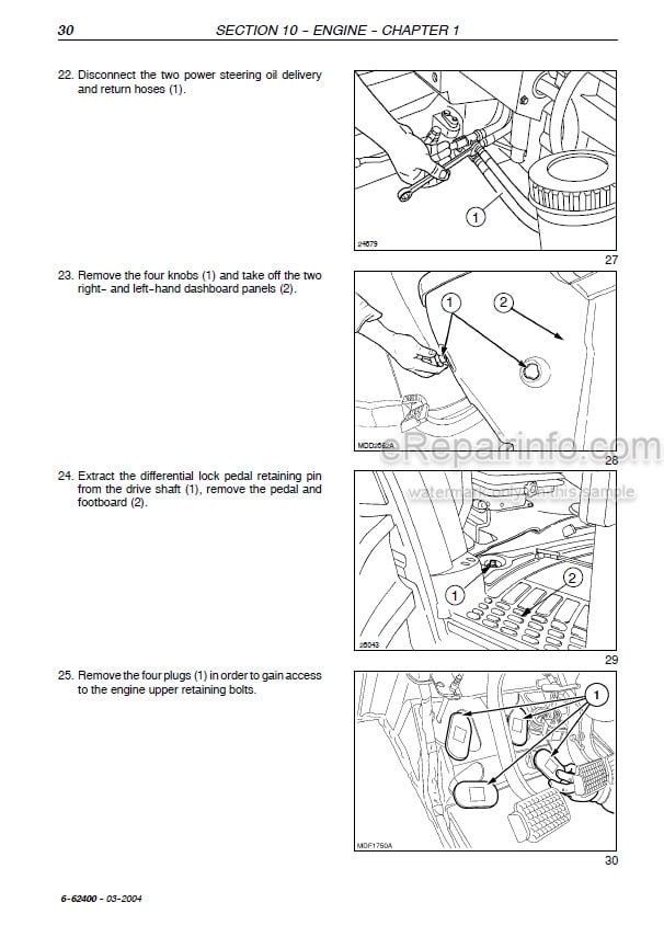 Photo 1 - Case JX1070U JX1080U JX1090U JX1100U Service Manual And Updates Tractor