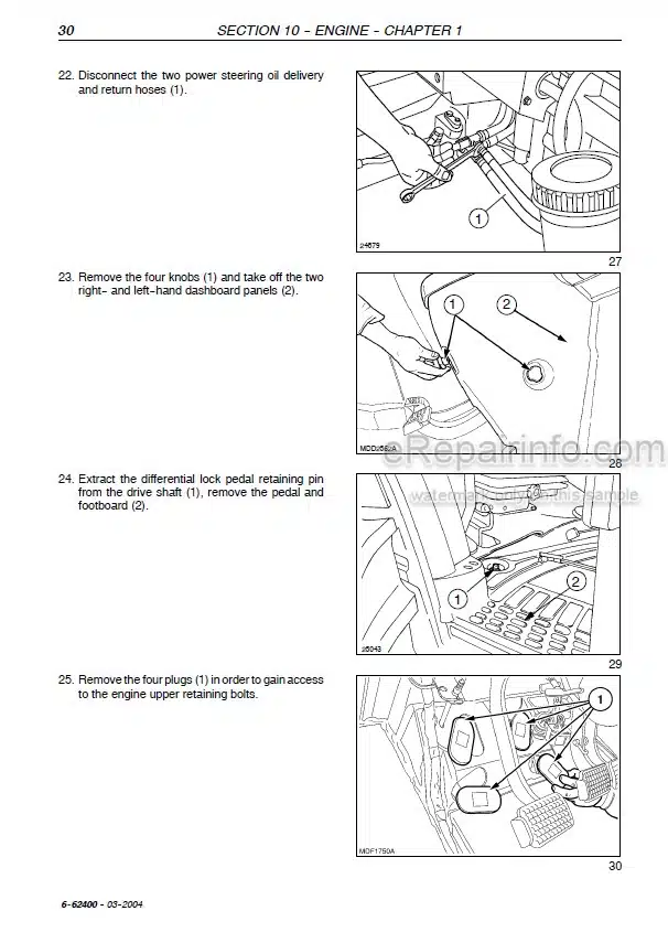Photo 1 - Case JX1070U JX1080U JX1090U JX1100U Service Manual And Updates Tractor