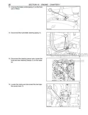 Photo 1 - Case JX1075N JX1095N Repair Manual Tractor 87352289