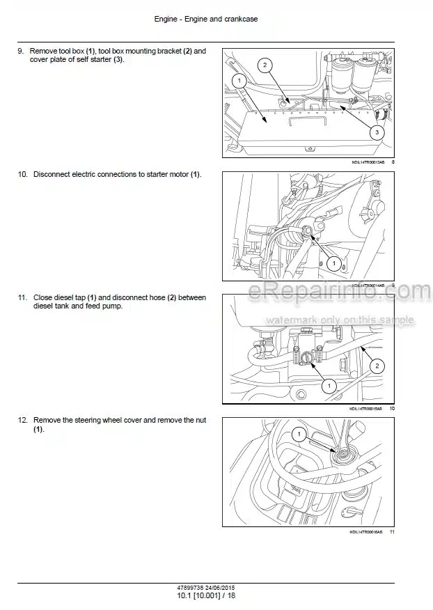 Photo 1 - Case JX55T JX75T Tier 1 Service Manual Tractor 47899738