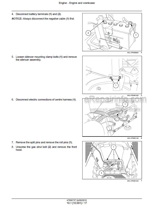Photo 1 - Case JX55T JX75T Tier 3 Service Manual Tractor 47899737