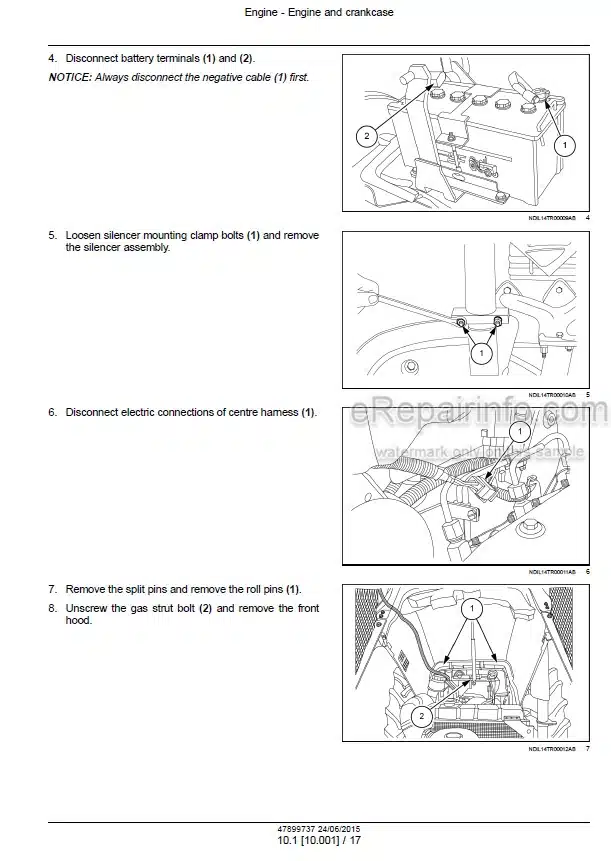 Photo 1 - Case JX55T JX75T Tier 3 Service Manual Tractor 47899737