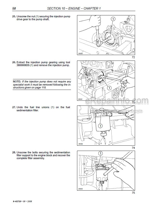Photo 1 - Case JX60 JX70 JX80 JX90 JX95 Repair Manual Tractor 6-62720