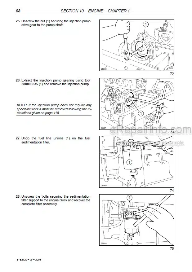 Photo 1 - Case JX60 JX70 JX80 JX90 JX95 Repair Manual Tractor 6-62720