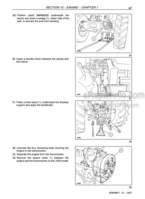 Photo 7 - Case JX60 JX70 JX80 JX90 JX95 Repair Manual Tractor 87649366