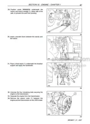 Photo 8 - Case JX60 JX70 JX80 JX90 JX95 Repair Manual Tractor 87616417