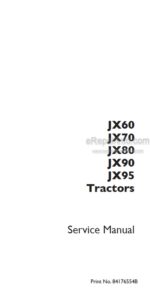 Photo 4 - Case JX60 JX70 JX80 JX90 JX95 Service Manual Tractor 84176554B