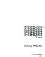 Photo 4 - Case JX60 JX70 JX80 JX90 JX95 Straddle Service Manual Tractor 48047634