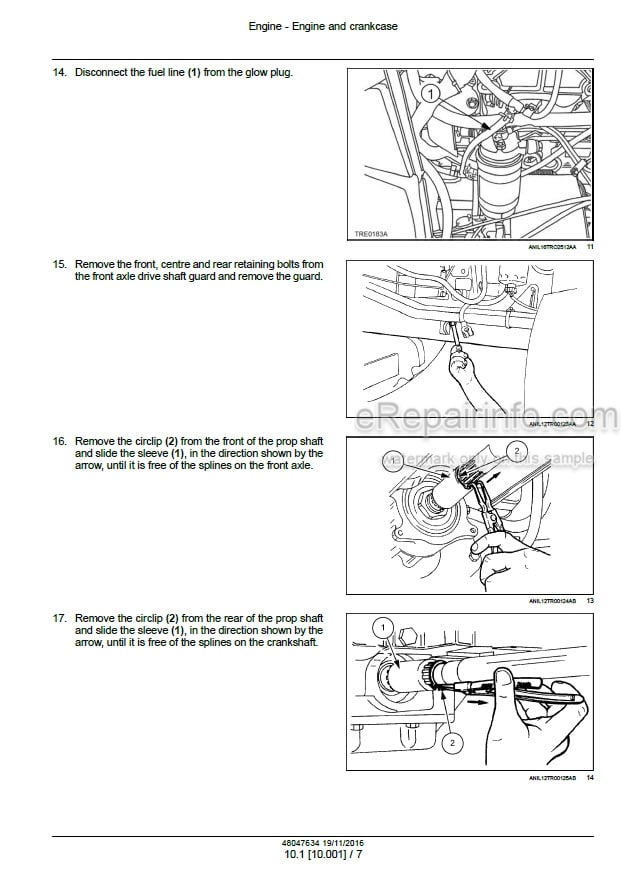 Photo 1 - Case JX60 JX70 JX80 JX90 JX95 Straddle Service Manual Tractor 48047634