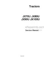 Photo 4 - Case JX70U JX80U JX90U JX100U Service Manual Tractor 6-61030