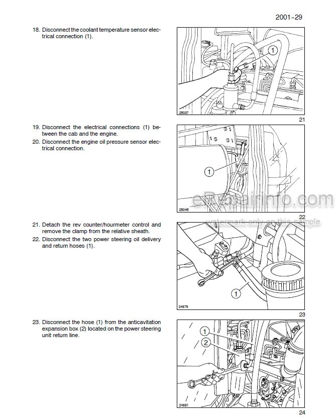 Photo 1 - Case JX70U JX80U JX90U JX100U Service Manual Tractor 6-61030