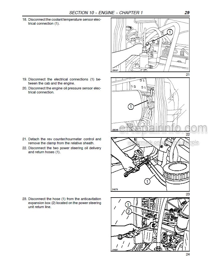 Photo 1 - Case JX70U JX80U JX90U JX100U Service Manual Tractor 87020289