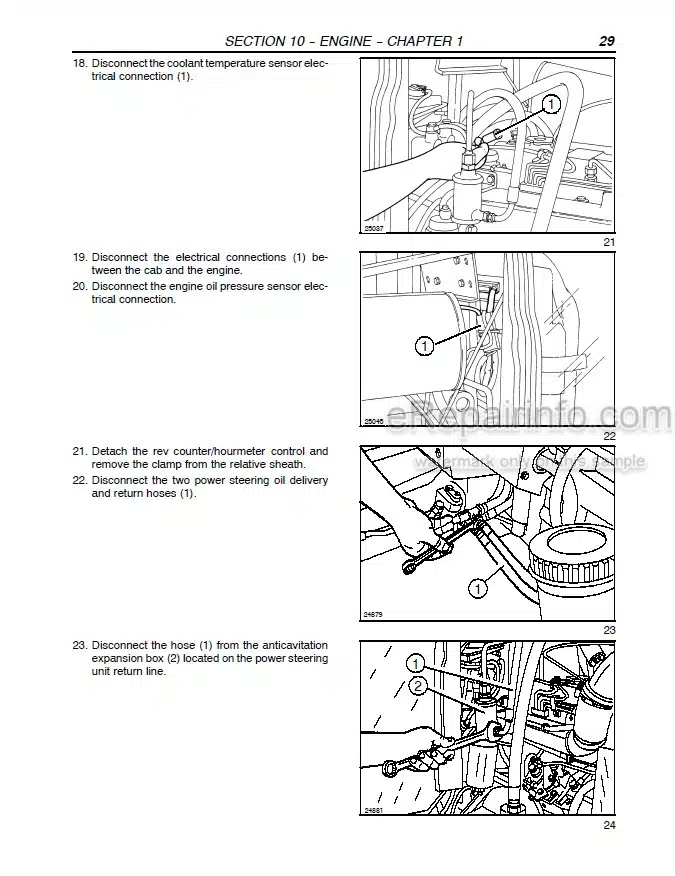 Photo 1 - Case JX70U JX80U JX90U JX100U Service Manual Tractor 87020289