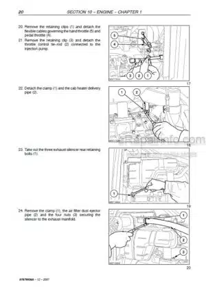 Photo 7 - Case LBX331 LBX421 LBX431 Repair Manual Baler 87019910
