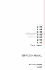 Photo 5 - Case L103 L104 L105 L106 L107 L108 L795 Service Manual Farm Loader 60034449