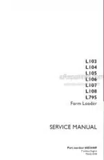 Photo 5 - Case L103 L104 L105 L106 L107 L108 L795 Service Manual Farm Loader 60034449