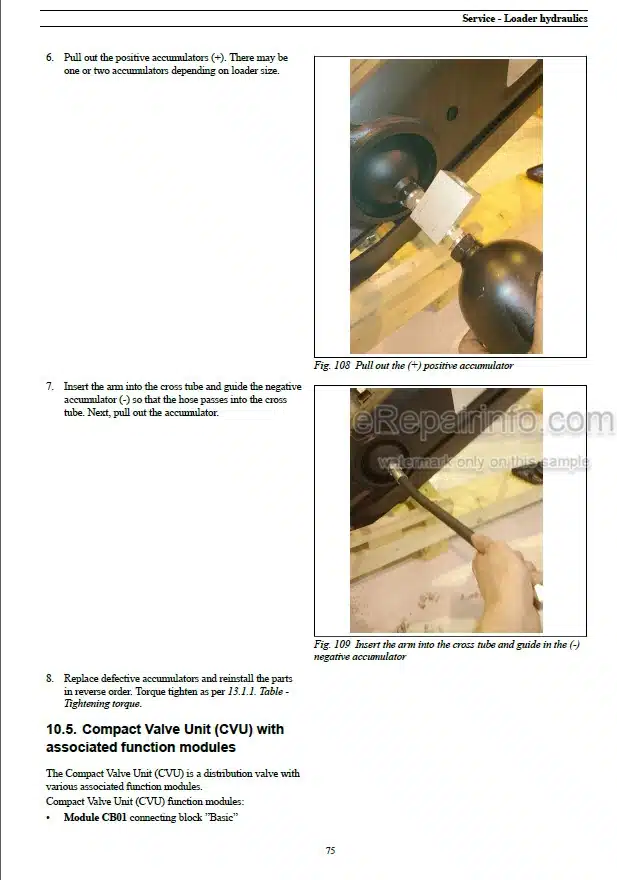 Photo 1 - Case L103 L104 L105 L106 L107 L108 L795 Service Manual Farm Loader 60034449