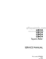 Photo 5 - Case LB324 LB334 LB424 LB434 Service Manual Square Baler 47969454