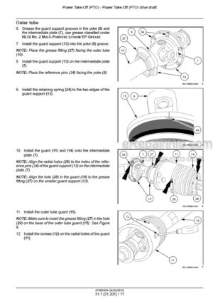 Photo 3 - Case LB324 LB334 LB424 LB434 Service Manual Square Baler 47969454