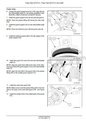 Photo 7 - Case LB324 LB334 LB424 LB434 Service Manual Square Baler 47969454