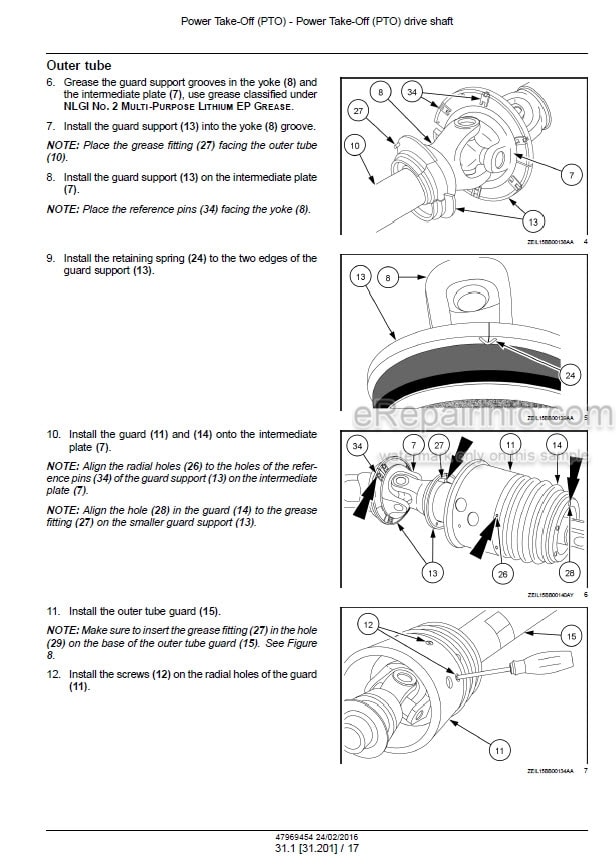 Photo 1 - Case LB324 LB334 LB424 LB434 Service Manual Square Baler 47969454