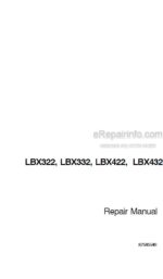 Photo 5 - Case LBX322P LBX322R LBX322S LBX322P LBX332R LBX332R LBX422R LBX422S LBX432R LBX432S Repair Manual Square Baler 87585549