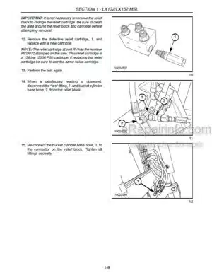 Photo 1 - Case LX132 LX152MSL LX162 LX172MSL LX172HSL Repair Manual Loader 87022137