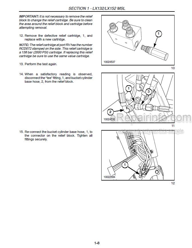Photo 1 - Case LX132 LX152MSL LX162 LX172MSL LX172HSL Repair Manual Loader 87022137