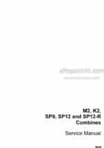 Photo 4 - Case M2 K2 SP9 SP12 SP12-R Service Manual Combine 5838