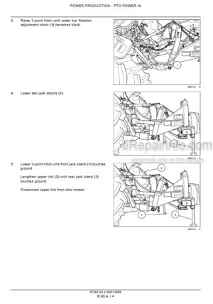 Photo 10 - Case MDX21 MDX31 MDX41 Repair Manual Disc Mower 87392143