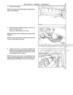 Photo 8 - Case LB324 LB334 LB424 LB434 Service Manual Square Baler 47969454